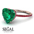 Heart Shape Emerald Ring - Noelle No. 50